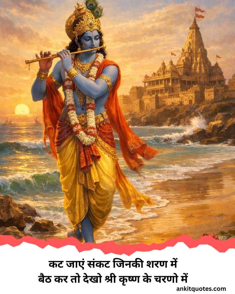 जय श्री कृष्ण जी शायरी 2 लाइन हिन्दी