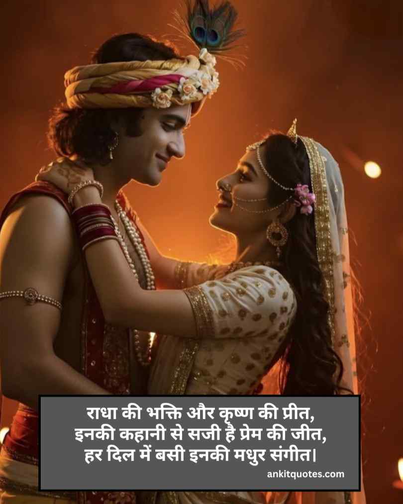 राधा कृष्ण भक्ति भरी शायरी हिन्दी